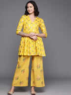 Ahalyaa Printed Pure Cotton Tunic With Palazzos
