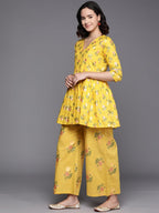 Ahalyaa Printed Pure Cotton Tunic With Palazzos