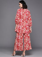 Ahalyaa Printed Pure Cotton Tunic With Palazzos
