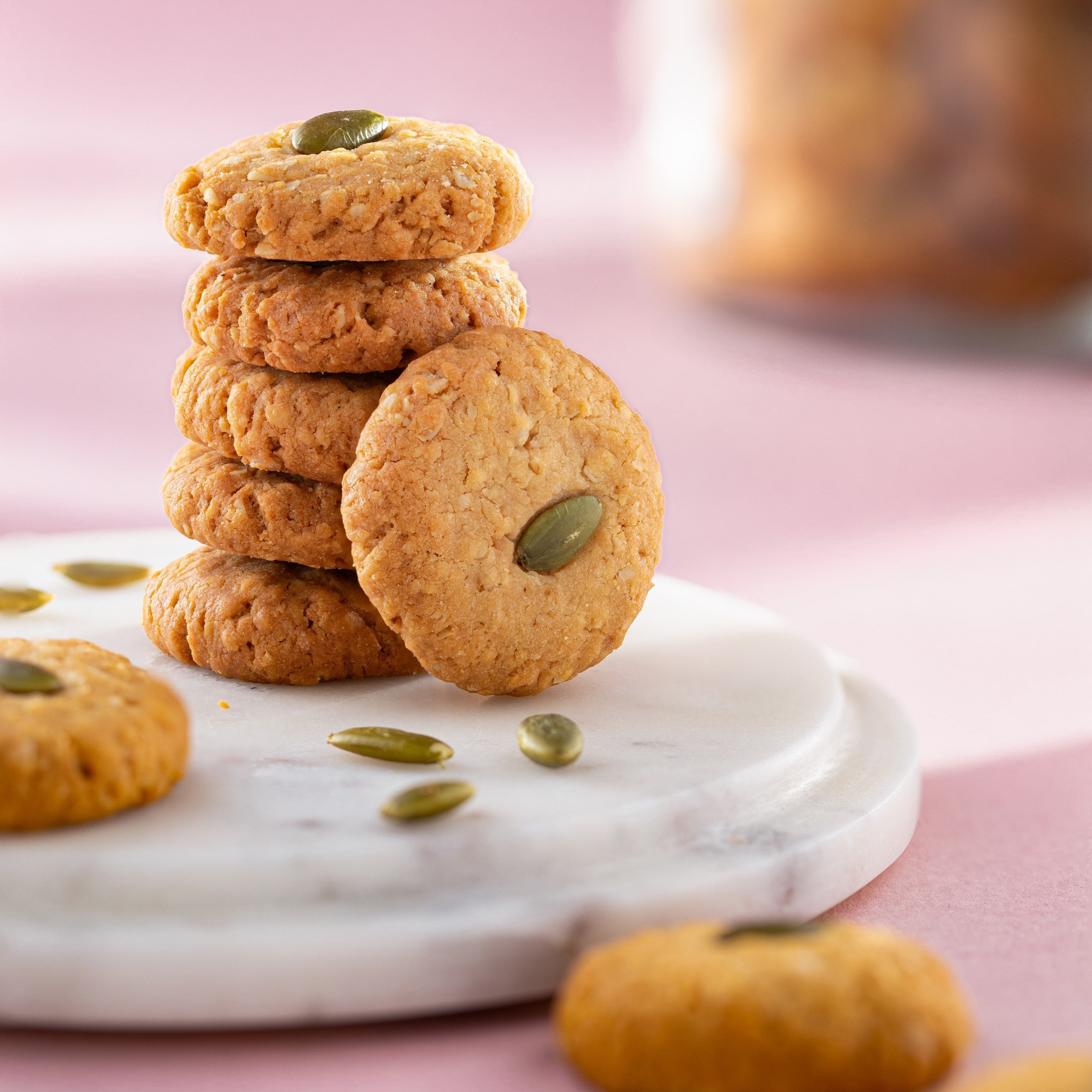 Almond House Oats Jaggery Cookies Jar - Distacart