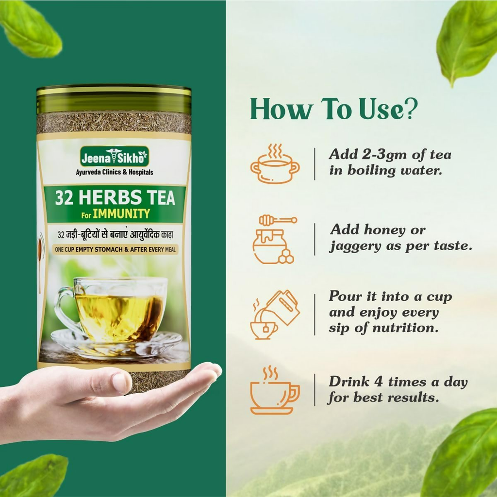 Jeena Sikho 32 Herbs Tea- Natural Body Detox Kahwa