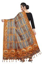 Vamika Mustard Printed Khadi Bhagalpuri Dupatta