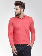 Jainish Men's Cotton Solid Desire Orange Formal Shirt's ( SF 361Desire ) - Distacart