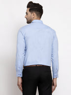 Jainish Men's Cotton Solid Firozi Blue Formal Shirt's ( SF 361Firozi ) - Distacart