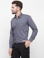 Jainish Men's Cotton Solid Grey Formal Shirt's ( SF 361Grey ) - Distacart
