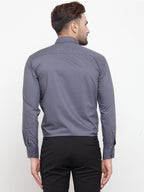 Jainish Men's Cotton Solid Grey Formal Shirt's ( SF 361Grey ) - Distacart