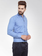 Jainish Men's Cotton Solid Light Blue Formal Shirt's ( SF 361Light-Blue ) - Distacart