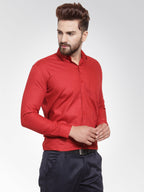 Jainish Men's Cotton Solid Maroon Formal Shirt's ( SF 361Mehroon ) - Distacart