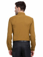 Jainish Men's Cotton Solid Mustard Formal Shirt's ( SF 361Mustard ) - Distacart