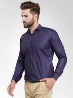 Jainish Men's Cotton Solid Navy Blue Formal Shirt's ( SF 361Navy ) - Distacart