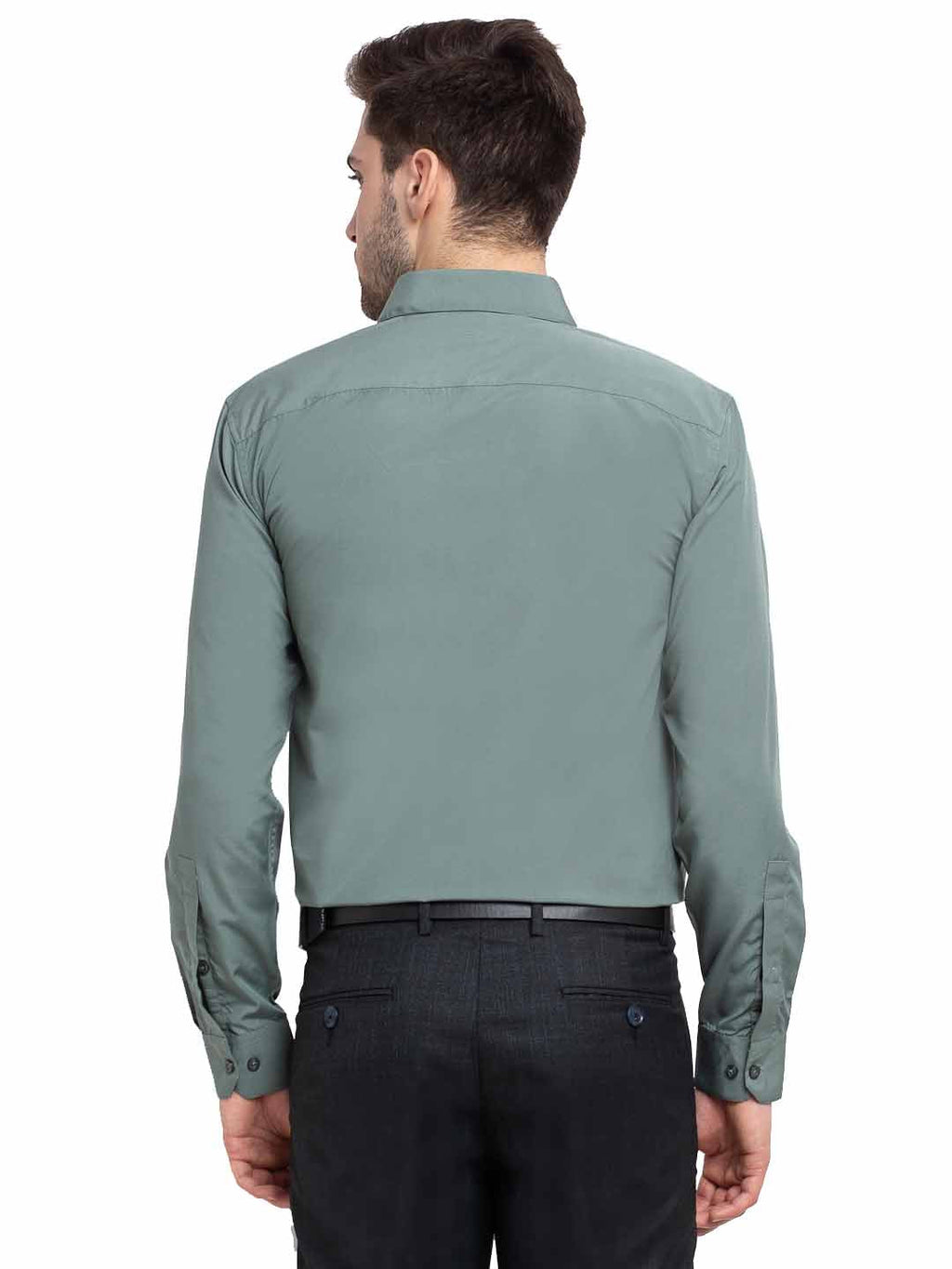 Jainish Men's Cotton Solid Pista Green Formal Shirt's ( SF 361Pista ) - Distacart