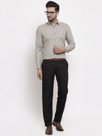 Jainish Men's Cotton Solid Steel Grey Formal Shirt's ( SF 361Steel-Grey ) - Distacart