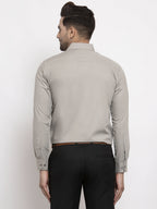 Jainish Men's Cotton Solid Steel Grey Formal Shirt's ( SF 361Steel-Grey ) - Distacart