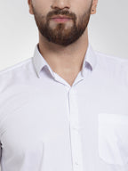 Jainish Men's Cotton Solid White Formal Shirt's ( SF 361White ) - Distacart