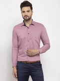 Jainish Magenta Formal Shirt with black detailing ( SF 411Magenta ) - Distacart