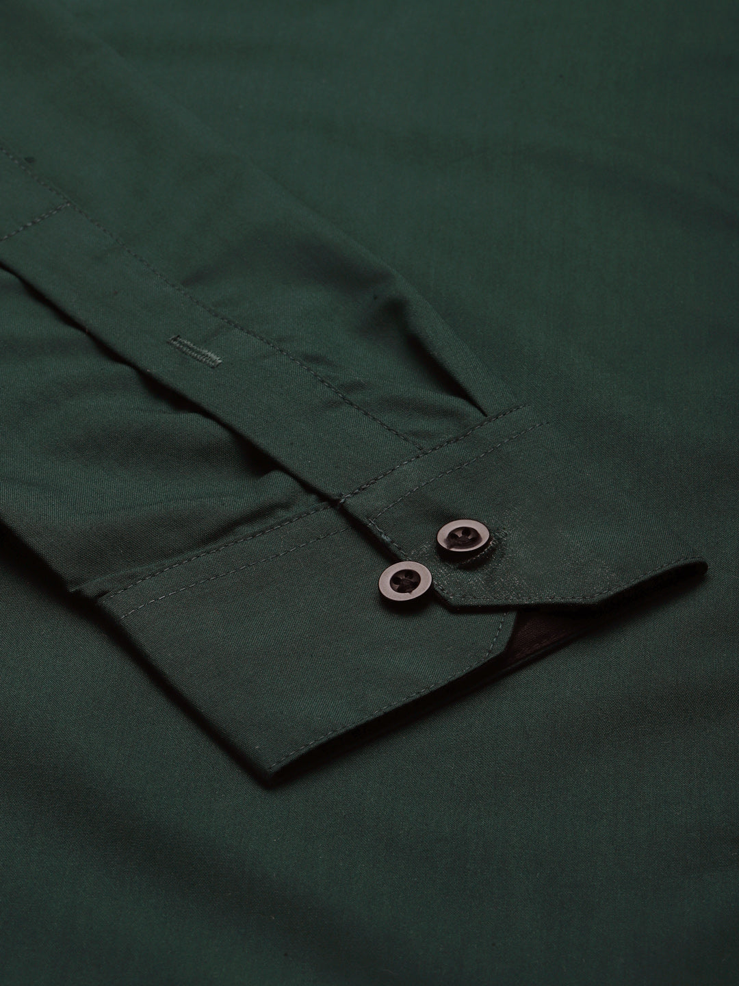 Jainish Olive Green Formal Shirt with black detailing ( SF 411Olive ) - Distacart