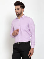 Jainish Light-Purple Formal Shirt with white detailing ( SF 419Light-Purple ) - Distacart