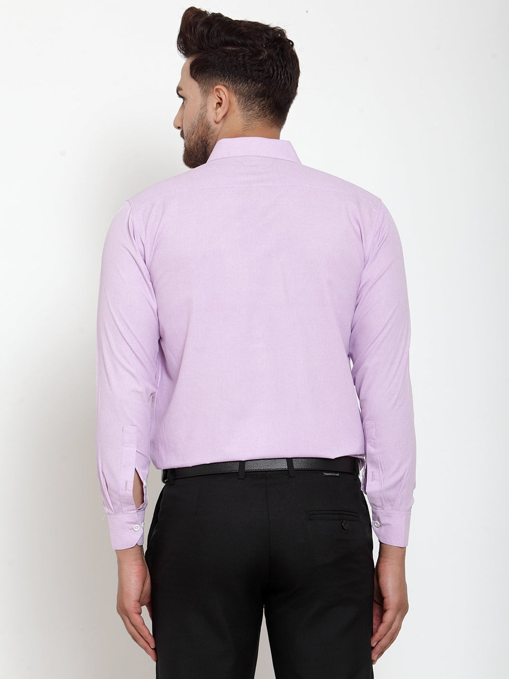 Jainish Light-Purple Formal Shirt with white detailing ( SF 419Light-Purple ) - Distacart