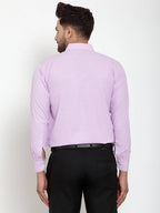 Jainish Light-Purple Formal Shirt with white detailing ( SF 419Light-Purple ) - Distacart