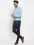 Jainish Pista Green Formal Shirt with white detailing ( SF 419Pista ) - Distacart