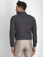 Jainish Black Printed Formal Shirt ( JSF 426Black ) - Distacart