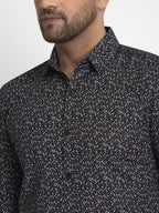 Jainish Black Printed Formal Shirt ( JSF 426Black ) - Distacart