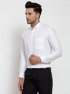 Jainish White Men's Cotton Solid Button Down Formal Shirts ( SF 713White ) - Distacart