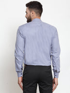 Jainish Grey Men's Cotton Solid Mandarin Collar Formal Shirts ( SF 726Light-Grey ) - Distacart