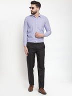 Jainish Blue Men's Cotton Striped Formal Shirts ( SF 735Blue ) - Distacart