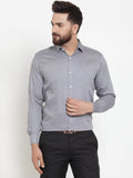 Jainish Grey Men's Cotton Polka Dots Formal Shirts ( SF 736Grey ) - Distacart