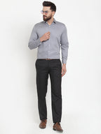 Jainish Grey Men's Cotton Polka Dots Formal Shirts ( SF 736Grey ) - Distacart