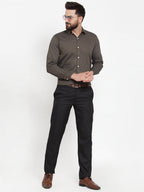 Jainish Olive Men's Cotton Polka Dots Formal Shirts ( SF 736Olive ) - Distacart