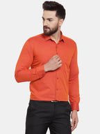 Jainish Orange Men's Cotton Polka Dots Formal Shirts ( SF 739Orange ) - Distacart