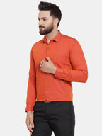 Jainish Orange Men's Cotton Polka Dots Formal Shirts ( SF 739Orange ) - Distacart