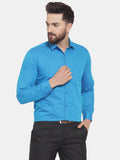 Jainish Blue Men's Cotton Polka Dots Formal Shirts ( SF 739Sky ) - Distacart
