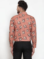 Jainish Brown Men's Cotton Printed Formal Shirt's ( SF 745Rust ) - Distacart