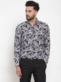 Jainish Black Men's Cotton Printed Formal Shirt's ( SF 747Black ) - Distacart