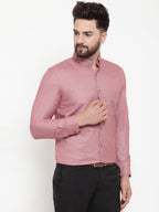 Jainish Coral Men's Cotton Solid Button Down Formal Shirts ( SF 753Coral ) - Distacart