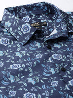 Jainish Blue Men's Cotton Printed Formal Shirt's ( SF 756Blue ) - Distacart