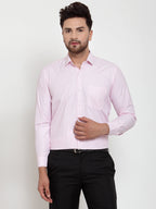 Jainish Pink Men's Cotton Checked Formal Shirt's ( SF 758Pink ) - Distacart