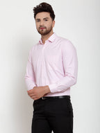 Jainish Pink Men's Cotton Checked Formal Shirt's ( SF 758Pink ) - Distacart