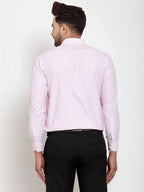 Jainish Pink Men's Cotton Checked Formal Shirt's ( SF 758Pink ) - Distacart