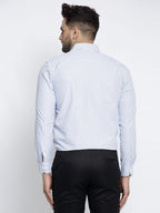 Jainish Blue Men's Cotton Striped Formal Shirt's ( SF 759Light-Blue ) - Distacart