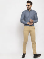 Jainish Grey Men's Cotton Polka Dots Formal Shirt's ( SF 761Grey ) - Distacart