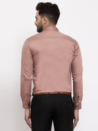 Jainish Brown Men's Cotton Solid Formal Shirt's ( SF 768Brown ) - Distacart