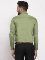Jainish Olive Men's Cotton Solid Formal Shirt's ( SF 768Olive ) - Distacart