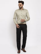 Jainish Silver Men's Cotton Solid Formal Shirt's ( SF 768Steel-Grey ) - Distacart