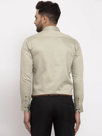 Jainish Silver Men's Cotton Solid Formal Shirt's ( SF 768Steel-Grey ) - Distacart