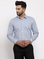 Jainish Grey Men's Cotton Striped Formal Shirt's ( SF 769Light-Grey ) - Distacart