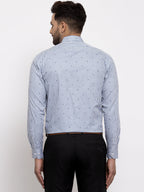 Jainish Grey Men's Cotton Striped Formal Shirt's ( SF 769Light-Grey ) - Distacart